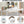 Executive Desk, Large Office Computer Workstation With Thick Frame - White