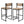 Kitchen Bar Stools with Footrest Set of 2 Paper Rope Weave Dining Chairs