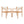 Creative Braided Acacia Wood Outdoor Dining Chairs with Armrests (Set of 2) - Teak / White