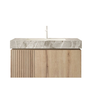 MURI 36" Bathroom Vanity with Sink, Floating Wall-Mounted Cabinet