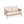 Outdoor 4pc Acacia Wood and Rope Sectional Patio Sofa Set