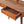 Elevated Chestnut Console Table, 2-Drawers, Nordic Legs