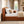 Archie Puffy Grounded Upholstered Platform Bed, King, Burnt
