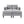 Chaise Lounge Sofa Bed With Dual Layer Armrests for Living Room