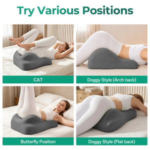 27° Ergonomic Memory Foam Support Pillow for Couples