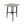 Modern Bar Height Dining Table, Rubberwood Legs and Laminate Table Top