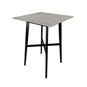 Modern Bar Height Dining Table, Rubberwood Legs and Laminate Table Top