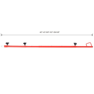 Hatch Jammer Holder Support Rod Replacement, Retractable Car Door Jammer Kit - Red