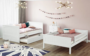 Bunk Bed With Twin Size Trundle, Guardrails