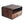 Large Floating Bedside, Curve Open Upper Slot, 1 Drawer, Chestnut