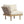 Acacia Wood Outdoor Corner Chair with Rope Back & Weather-Resistant Cushion