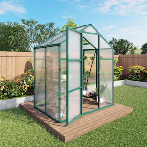 Polycarbonate Walk-In house, Raised Base For Outdoor In All Season