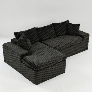Modular Sofa, Convertible Twin Seat With Chaise Lounge