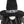 Set of 2 Black Fabric Gnomes with 'Boo' Banner