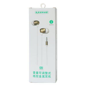 Round-hole Digital Version Wired In-ear Headphones