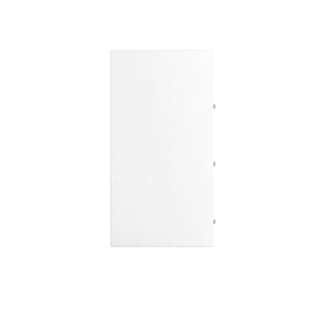 White Glass Door Shoe Storage Cabinet with RGB LED Light