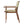 5-Piece Outdoor Dining Set: Teak Finish Round Acacia Wood Table & 4 Wicker Armchairs