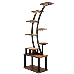 9 Tiered Indoor Plant Stand With 5 Adjustable Grow Lights