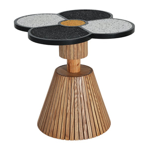 Unique Four-Leaf Clover Side Table for Living Room, Bedroom & Small Spaces