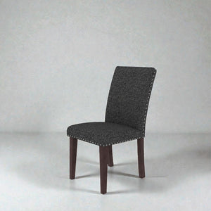 Upholstered Dining Chair With High Back Design (Set of 2)