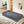 Modern Floor Sofa With 2 Pillows, Twin Size For Living Room