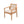 Outdoor Dining Chairs Set of 2 with Acacia Wood and Rope Design