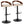 Grotto - Contemporary Adjustable Barstool With Swivel With Rounded T Footrest (Set of 2)