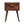 Solid Wood Chestnut T-Bar Nightstand, 2-Drawers, Nordic Legs
