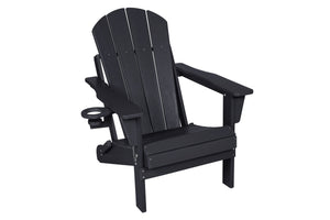 Folding Adirondack Chair with Side Table, 3-Piece Set