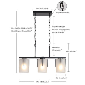 Adjustable Cylindrical Pendant Light
