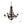 6 Light Metal Chandelier, Hanging Light Fixture With Adjustable Chain For Kitchen, Bulb Not Included - Black