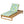 Teak Finish Acacia Wood Chaise Lounge with Leaf Coconut Cushion