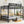 Queen Over Queen Bunk Bed With Ladder And Storage Shelf - Black