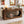 Narrow 2 Tier Console Table With Scalloped Edge For Living Hallway - Brown