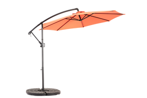 10ft Offset Hanging Market Patio Umbrella with Easy Tilt Adjustment