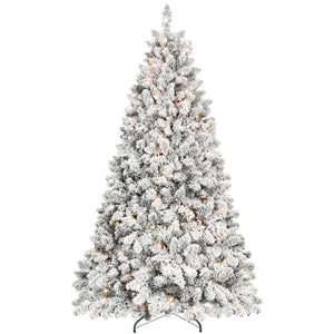 5FT Flocked Christmas Tree with 300 UL Lights