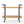 Modern Industrial Bar Cart With Shelving and Casters