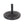 Black Rock Resin Outdoor Umbrella Base with Steel Support in Black Finish
