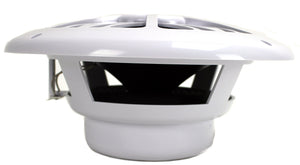 Pyle 8 Inch Poly Carbon 300 Watt 2-Way Waterproof Boat Speakers, 2 Pack, White