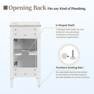 French Style Bathroom Vanity With Sink