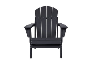Folding Adirondack Chair with Side Table, 3-Piece Set