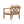 Acacia Wood Patio Furniture Club Chair Set of 2