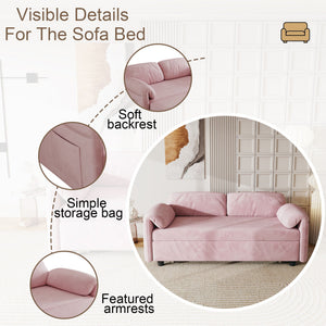 Sofa, Dual Purpose Lounge With Retractable Queen Size Bed