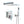Dual Shower Head System With Square Rain Shower And Rough In Valve