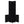 Corner Cabinet Tall With 3 Tier Shelf And 2 Door - Black