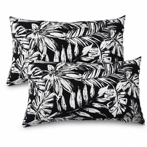 2 Pack Outdoor Lumbar Pillow with Inserts