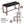 5 Piece Counter Height Dining Set, Bar Table With 4 Upholstered Chairs