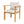 Kaja Outdoor Acacia Wood Dining Chair, Teak Finish Frame