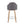Ahoy - Mid-Century Modern Fixed Height Counter Stool With Zebra Legs / Round Chrome Footrest (Set of 2) - Gray