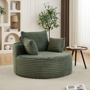 Modern Single Sofa With Backrest Pillow For Living Room